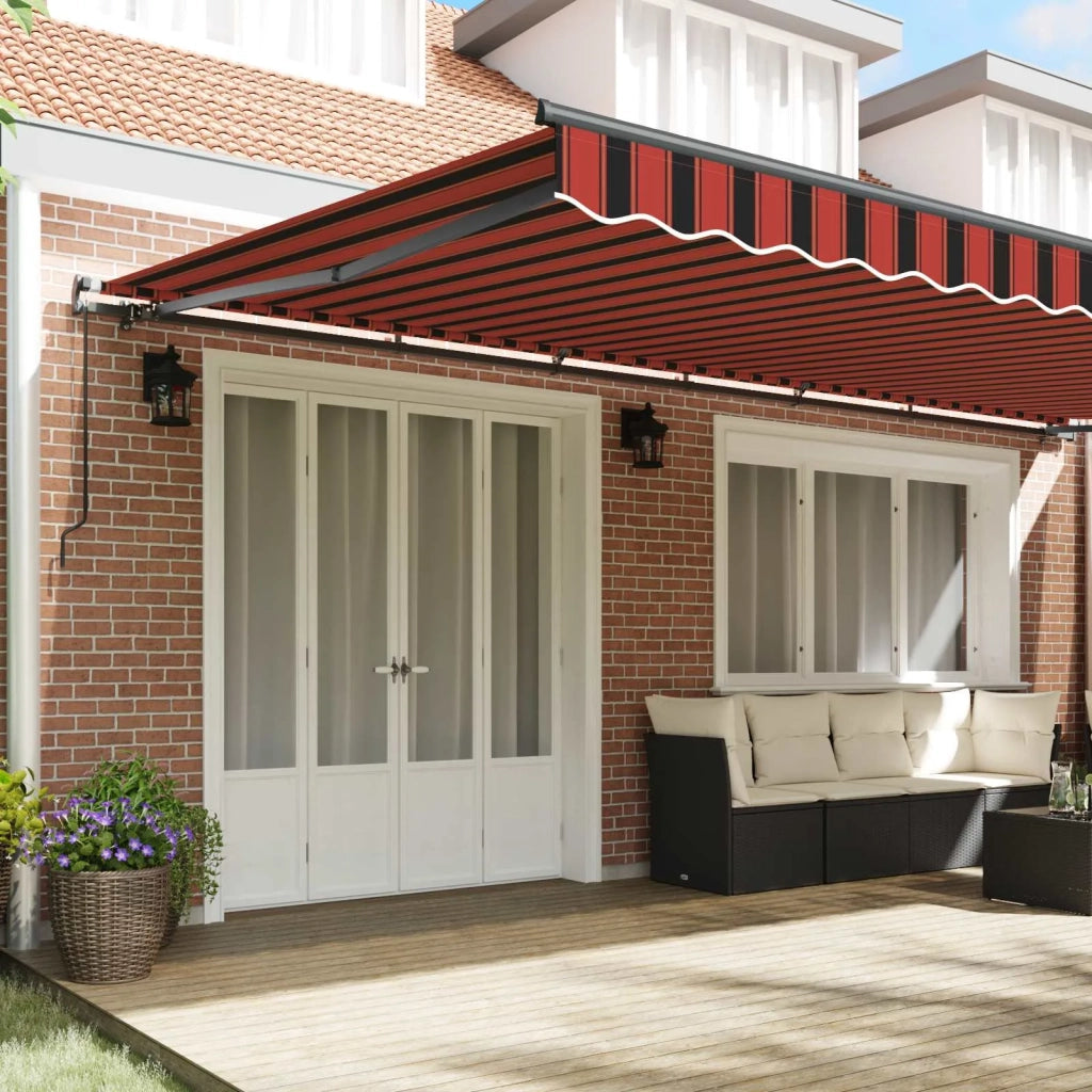 Tenda Retrattile arancione e marrone 600 × 350 cm 3331705