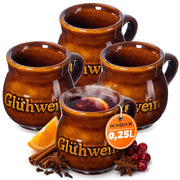 KADAX Kubek z uchem i napisem Gl?hwein 0,25l pakie