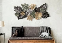 Pannello In Ferro Antique Leaf cm 133X10X67