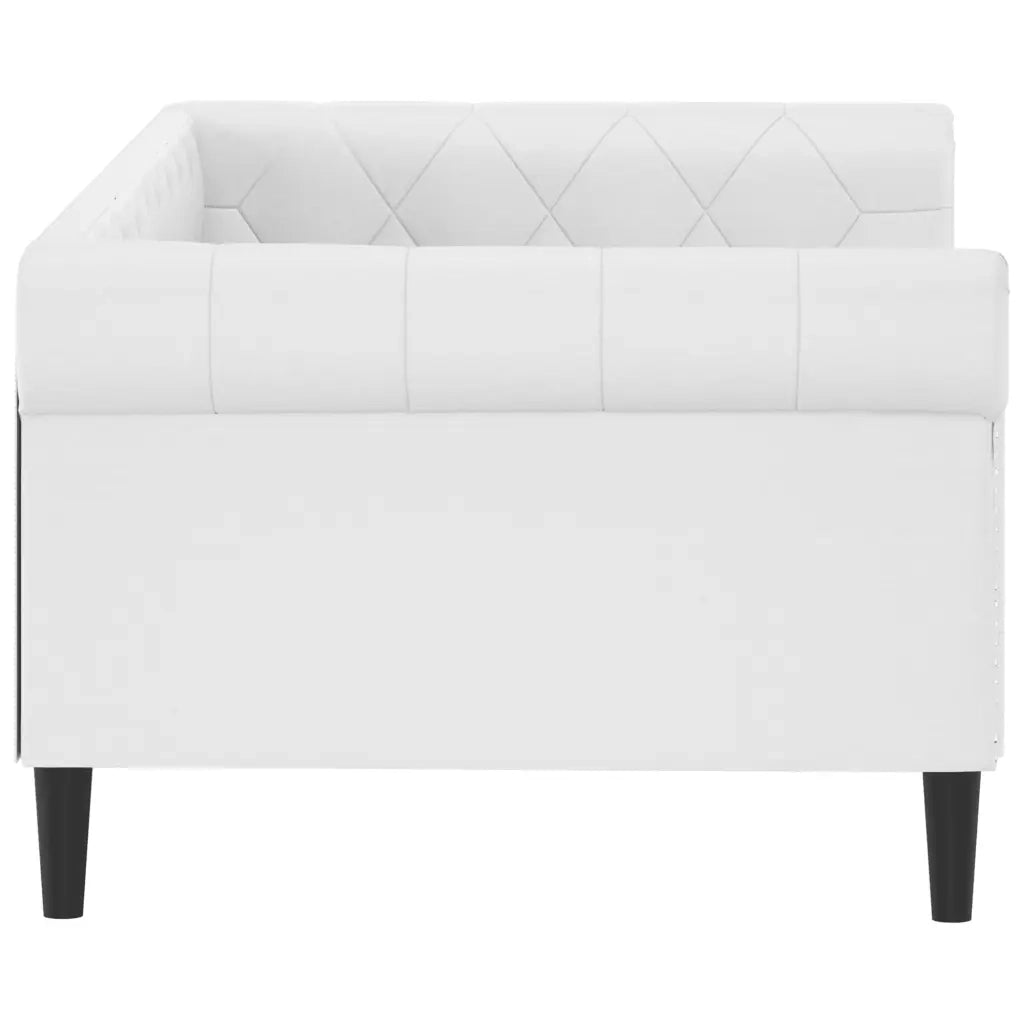 Letto da Giorno Bianco 90x200 cm in Similpelle 354227