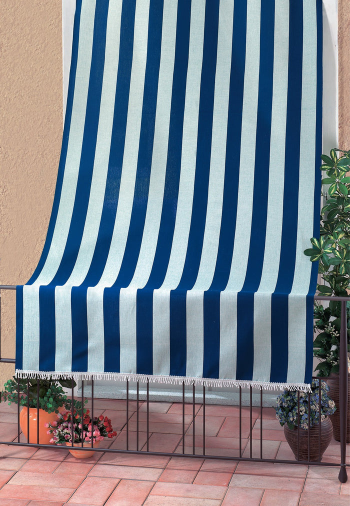tenda da sole mod. rio cm.140x250 bianco/blu cod:ferx.99391