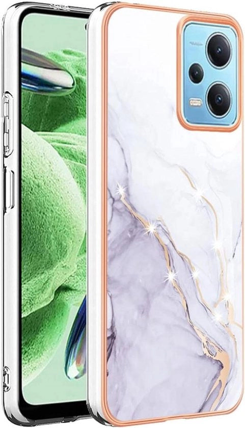 Case per Xiaomi Redmi Note 12 Pro+ 5G - Disegno elegante - Resistenente allo shock - Flessibile - Sottile - Cuscino morbido di TPU in silicone - Bianco