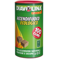diavolina accendifuoco ecologico 100 cubetti 15317 cod:ferx.99396
