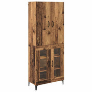 Credenza | Madia | Buffet da pranzo | Armadio da pranzo Legno vecchio 69,5 x 34 x 180 cm Legno multistrato