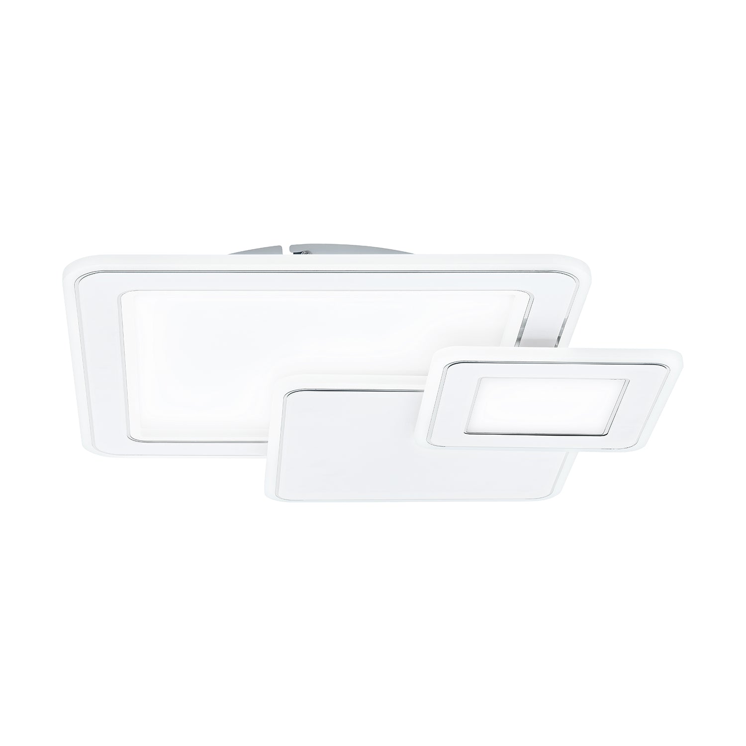 Plafoniera Contemporanea Mentalurgia Acciaio Bianco Luce Led Integrato 12W