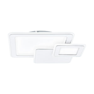 Plafoniera Contemporanea Mentalurgia Acciaio Bianco Luce Led Integrato 12W