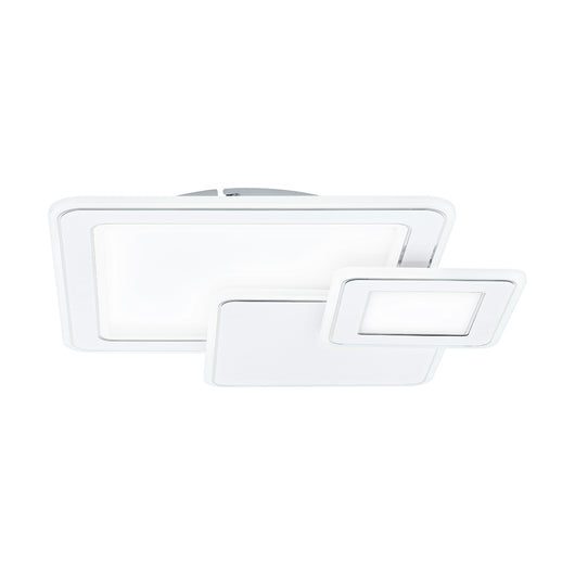 Plafoniera Contemporanea Mentalurgia Acciaio Bianco Luce Led Integrato 12W