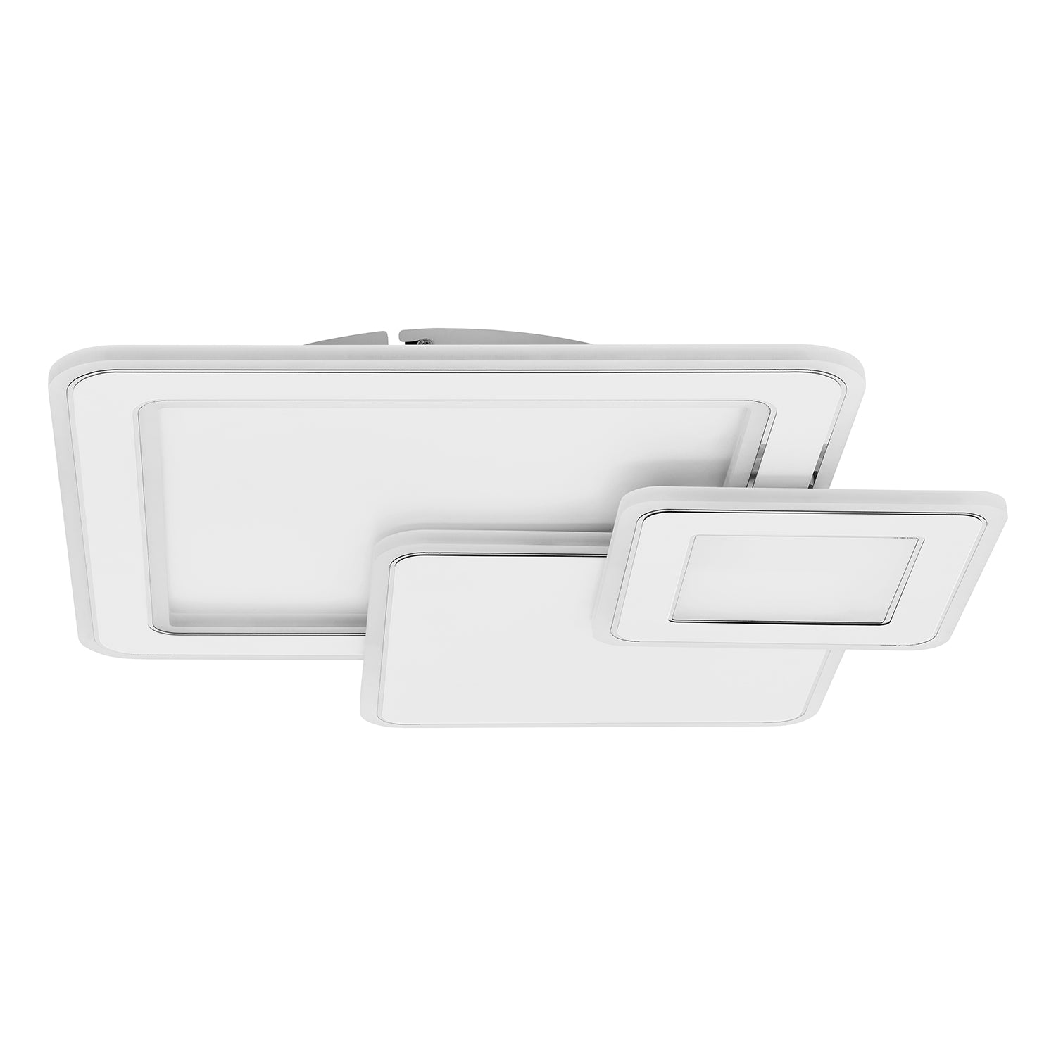 Plafoniera Contemporanea Mentalurgia Acciaio Bianco Luce Led Integrato 12W