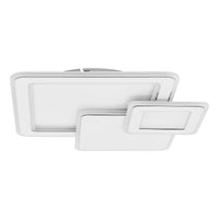 Plafoniera Contemporanea Mentalurgia Acciaio Bianco Luce Led Integrato 12W