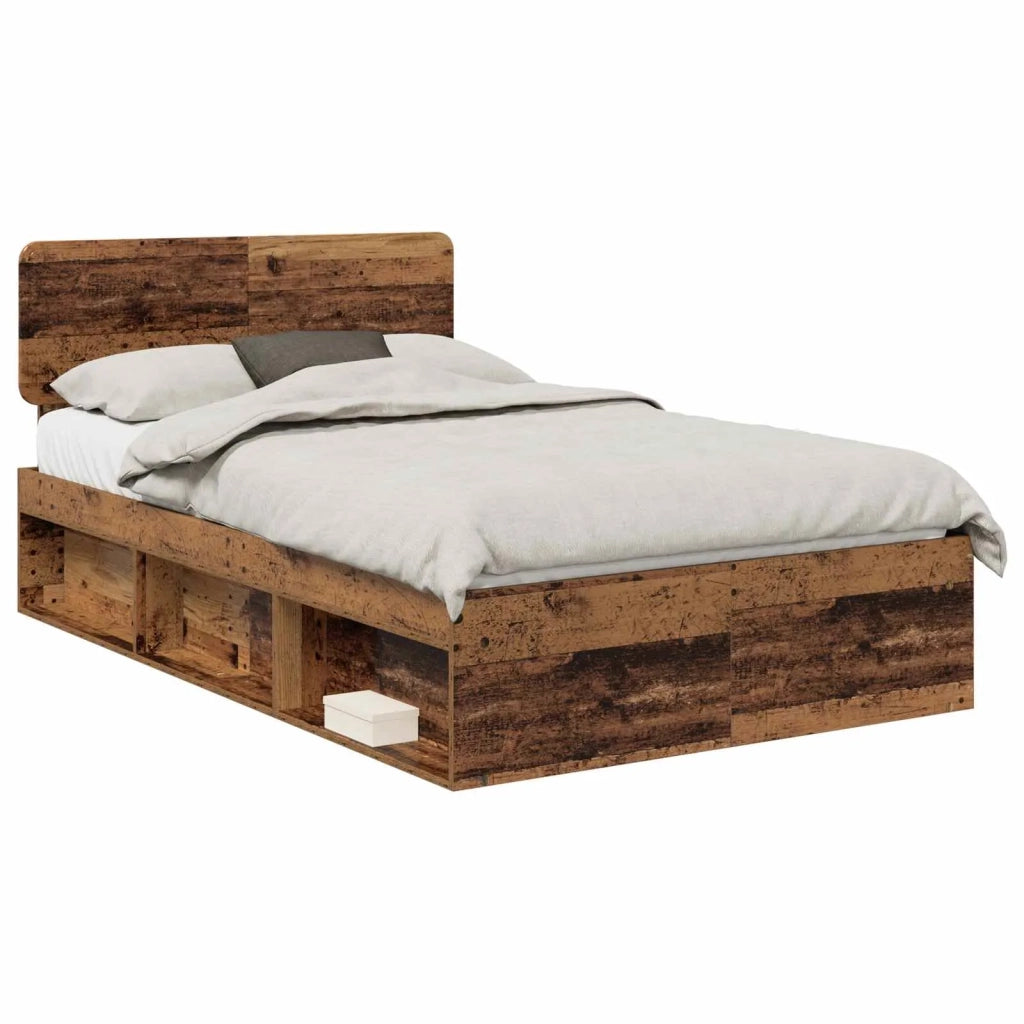 Struttura del letto Legno vecchio 120 x 190 cm Pino massello 3412112