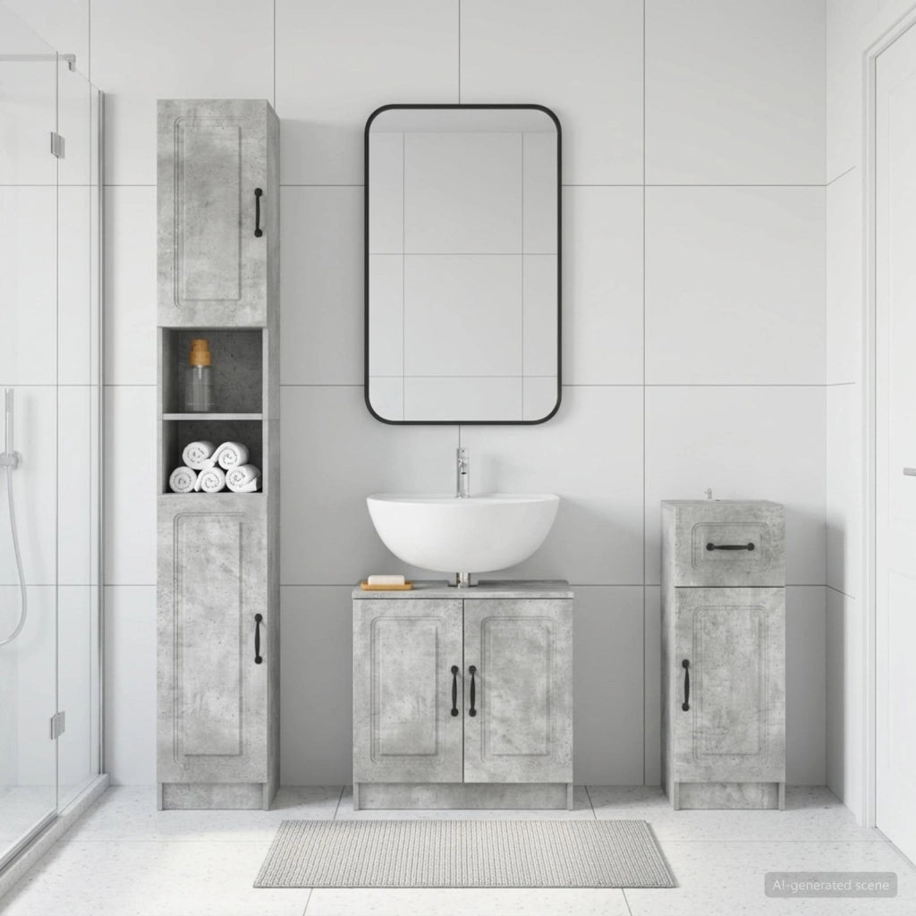 Set di armadietti da bagno in 3 pezzi UTRECHT 3417894