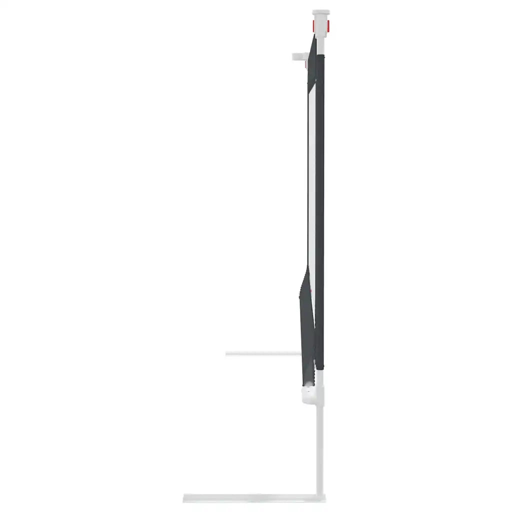 Sponda Letto Sicurezza Bambini Grigio Scuro 140x25 cm Tessuto 10228