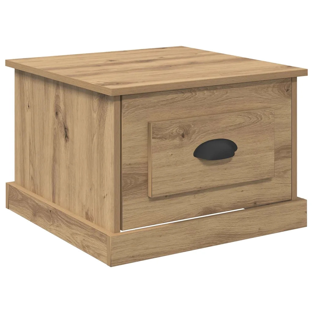 Tavolino da salotto Rovere artigianale 50 x 50 x 35 cm