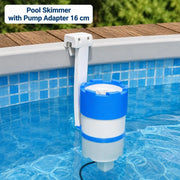 Pool Skimmer And Pump With Adapter 16 Cm Plastic