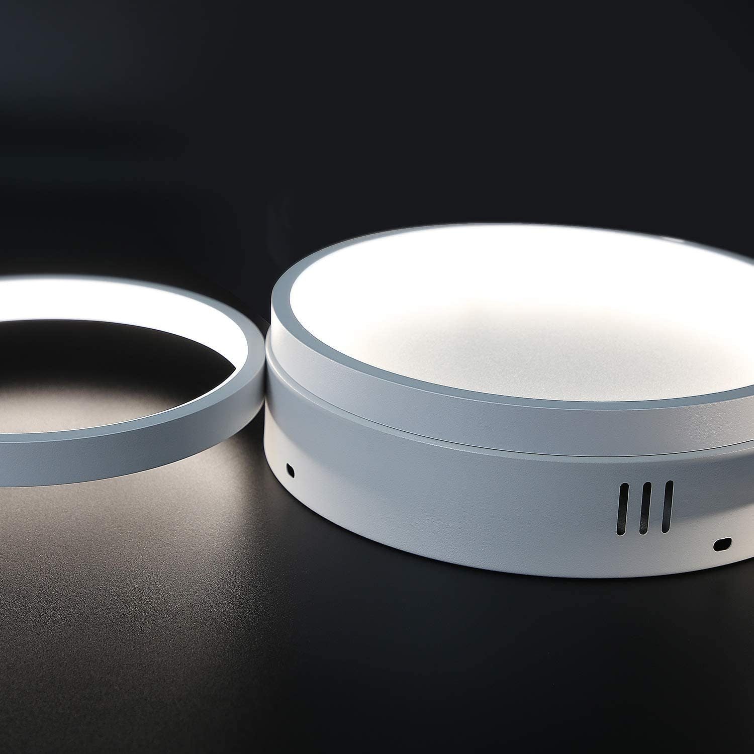 ZMH Lampada da soffitto LED 4 fiamme ad anello telecomando per camera letto