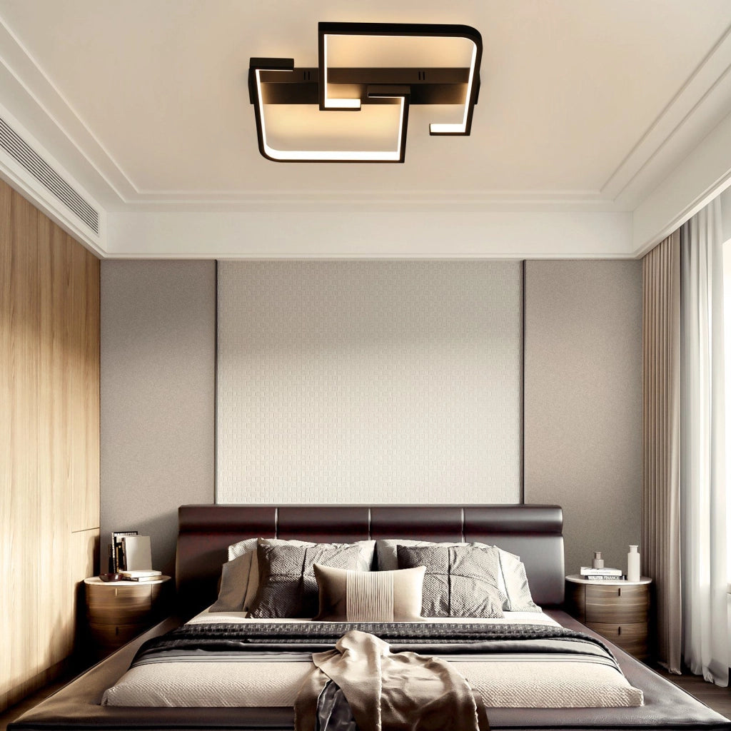 ZMH Lampada da soffitto LED moderna 46W dimmerabile telecomando per soggiorno