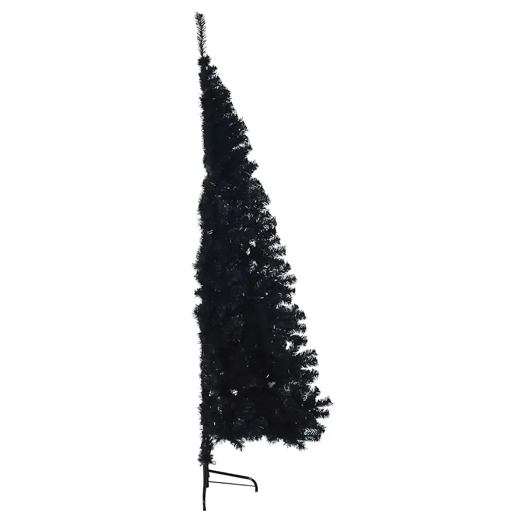 Albero di Natale artificiale con luci integrate Nero 180 cm PVC 3397146