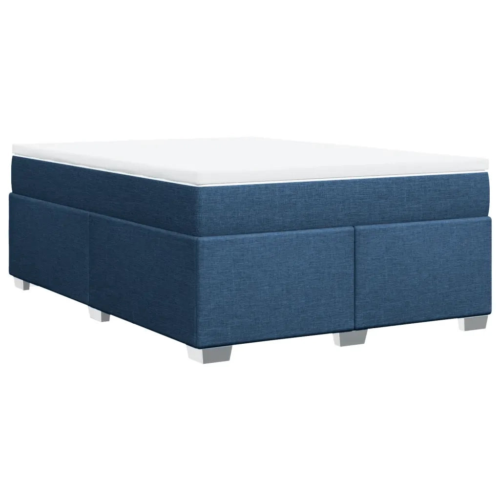 Giroletto a Molle con Materasso Blu 140x200 cm in Tessuto 3285143