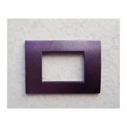 Trade Shop - Placca Placche Placchete Compatibili Living Light In Abs 3 4 7 Posti Colorate - Viola Metallizzato -3 Fori     -