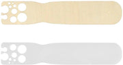 Tavole per verdure trasparenti - 2 pezzi - acrilico e legno - 3,5 x 17,5 cm