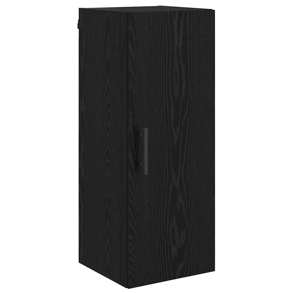 Credenza Rovere Nero 34,5 x 34 x 180 cm Legno multistrato