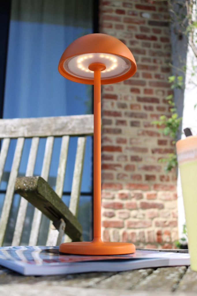 Lampada da tavolo outdoor arancione LED 1,5W JOY Lucide