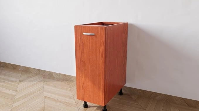 Mobile Base Da 30. Compreso Di Anta H 72 Cm L 30 Cm P 55,5 Cm Compresa Di Piedini 10 Cm colore Ciliegio