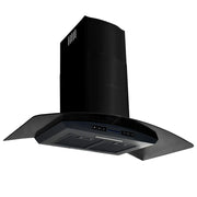 Cappa aspirante a parete in acciaio inox 756 m³/h 90 cm nero 02_0005864