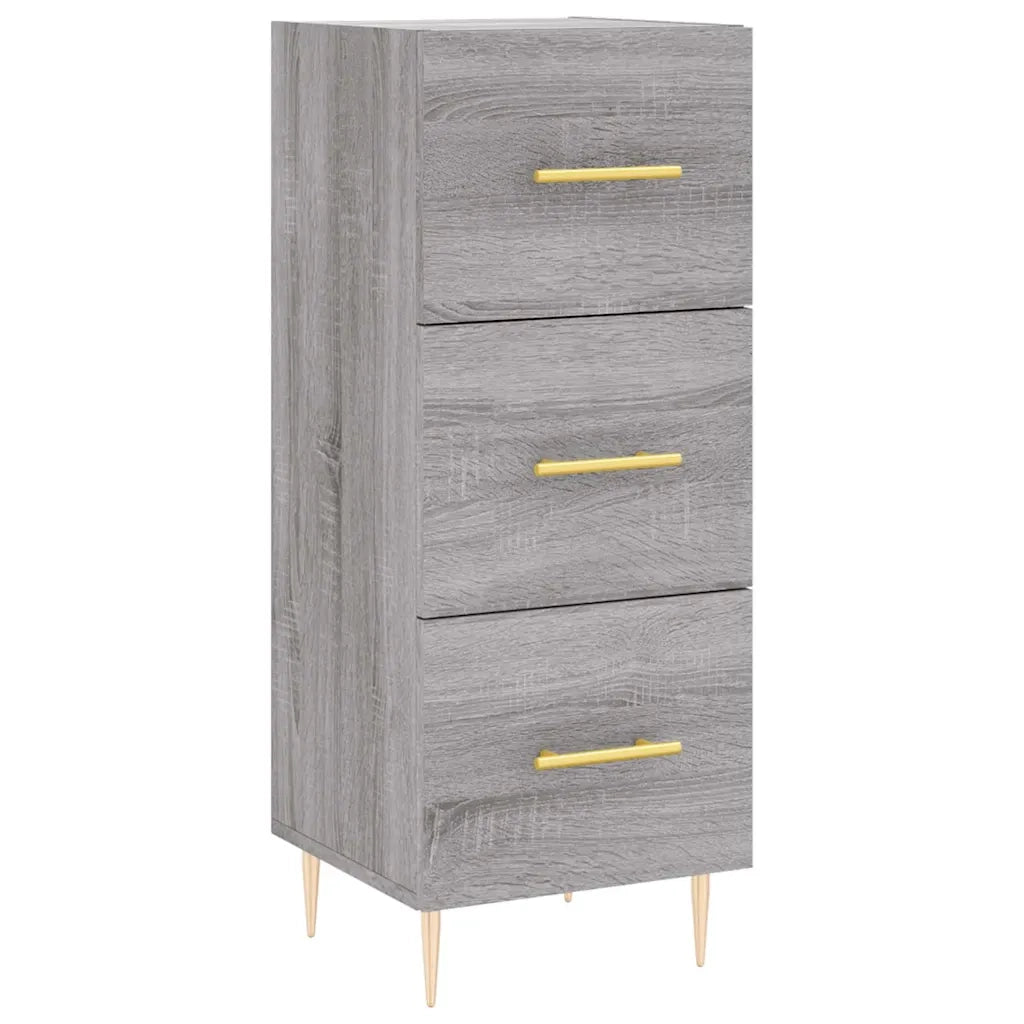 Credenza | Madia | Buffet da pranzo | Armadio da pranzo Grigio Sonoma 34,5x34x180 cm in Legno Multistrato