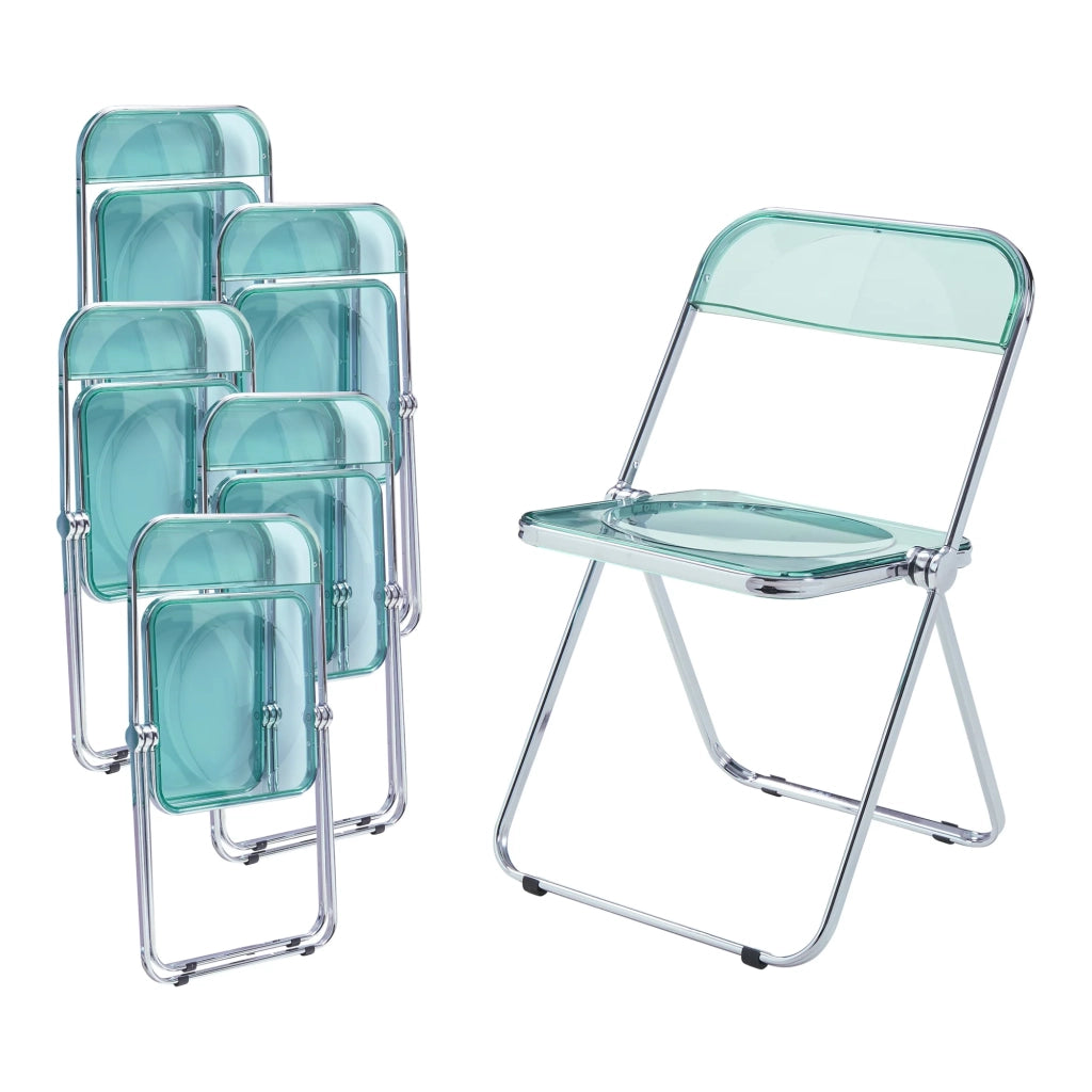 Set di 6 sedie pieghevoli 74 x 46 x 47 cm verde menta 03_0009910