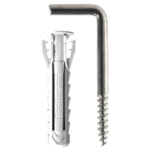 Fischer 567556 SX Plus Tassello con Gancio Appendiquadri 4x20 mm 10 pezzi colore Silver