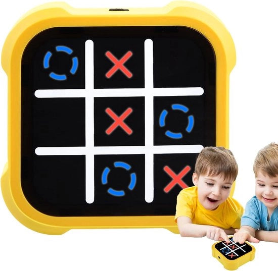Gioco da Tavolo a 3 in 1 per Bambini da 4 Anni in Su e Giù - Gioco da Viaggio per 2 Giocatori (Giallo)