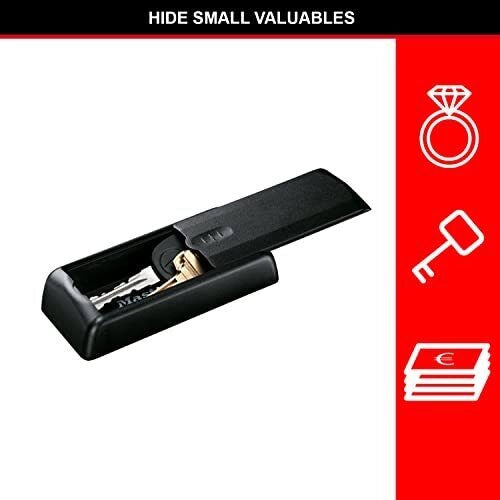 Master Lock 207EURD Portachiavi Magnetico Nascondere Chiavi di Riserva Plastica Antiruggine colore Nero