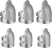 Set di Dadi di Protezione - Anello di Protezione - Lavorazione a Maglia Manuale - Materiale Flessibile - 6 Pezzi - Colore Argento