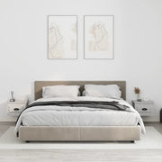 Comodini a Parete 2 pz-Set di 2 Tavolino da notte Grigio Sonoma 41,5x36x28 cm