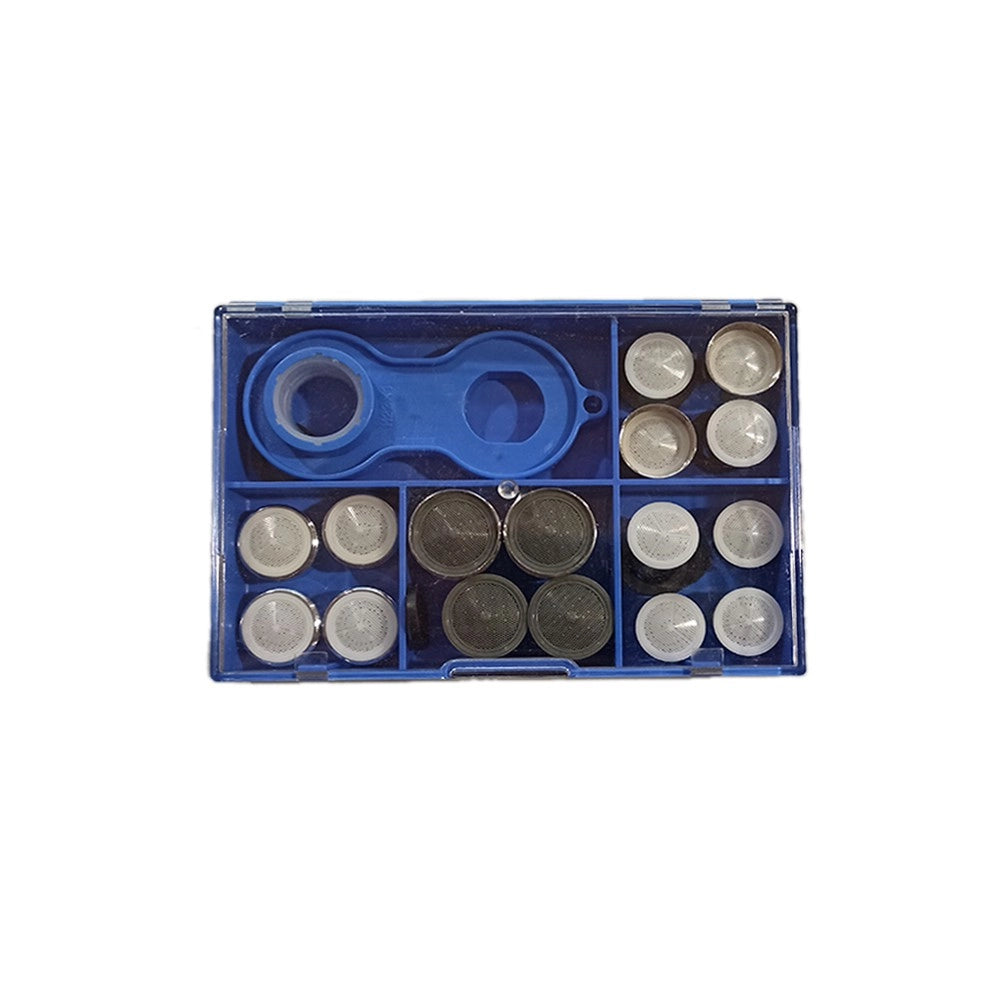 Kit ricambi per areatori cartucce e chiave