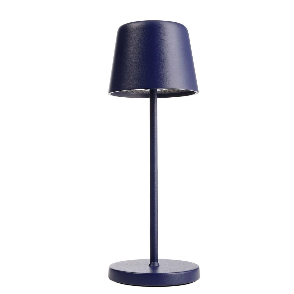 Lampada senza fili da tavolo moderna IP65 ricaricabile USB luce TOUCH dimmerabile atmosfera tavolini bar ristorante BLU