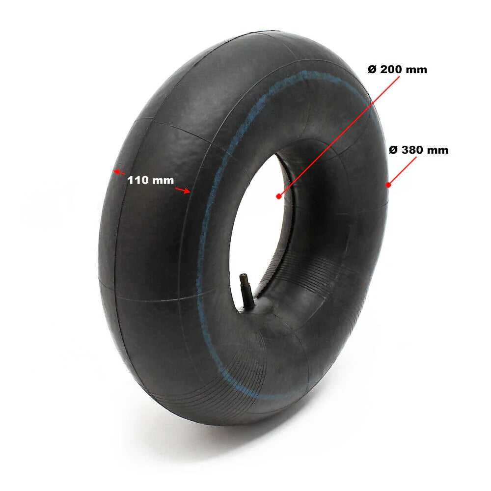 Lotto di 2 camere d'aria per trattorini semoventi 16x6.50-8 pneumatiche valvola dritta 16_0001245