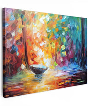 Quadro a olio su tela 40x30 cm - Decorazione da parete per soggiorno - Arte viva - Decorazione interna - Immagine a olio - Prodotti unici e stili eleganti