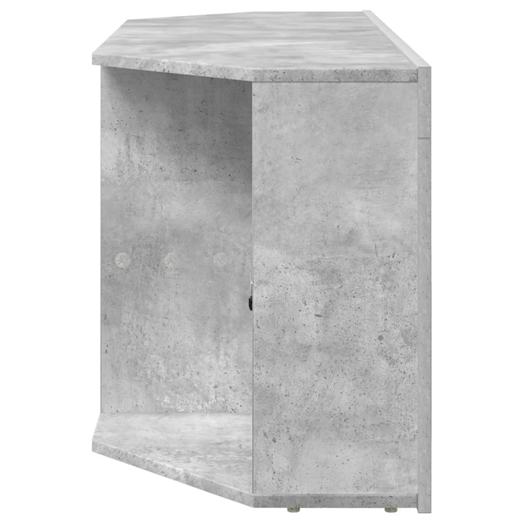 Mobile TV LED Angolare Grigio cemento 100 x 40 x 50 cm 889798