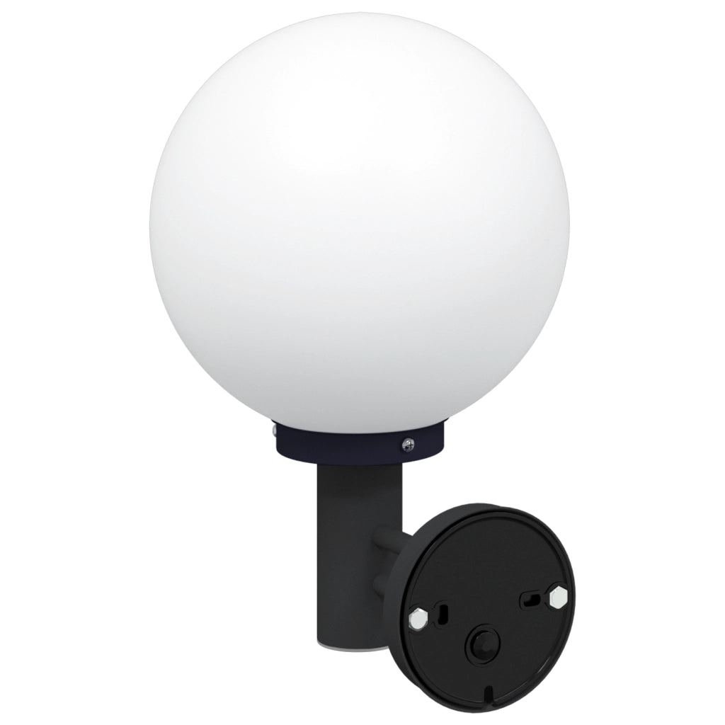 Applique da esterno Nero Acciaio Inossidabile IP44