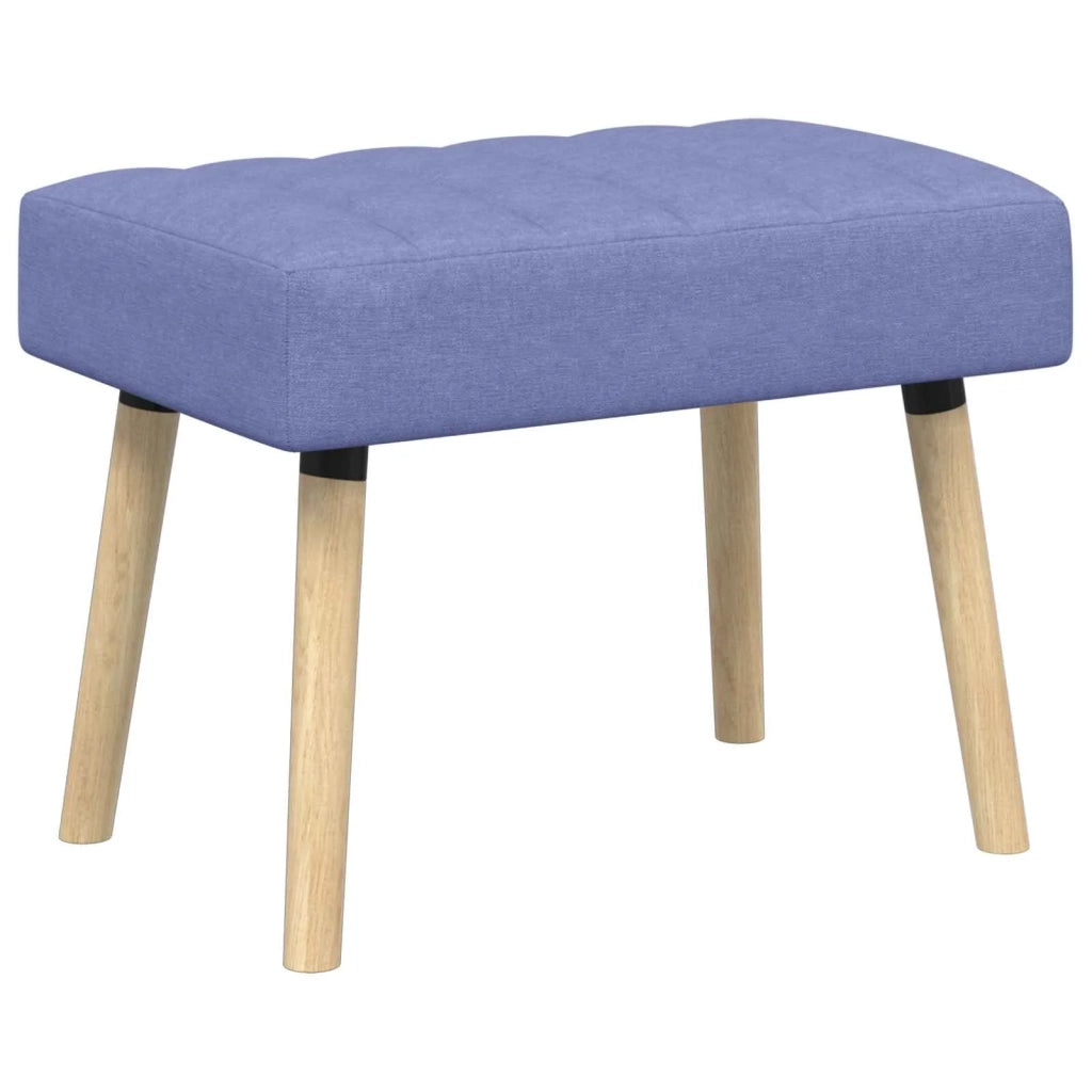 Panchina trapuntata a canale Blu jeans 60 x 40 x 45 cm Tessuto 42038472