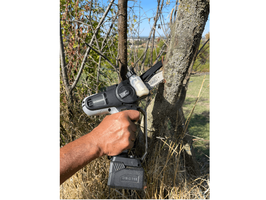 Potatore a batteria Volpi KVS5500 con 2 batterie 14,4V 4,0Ah barra da 10cm