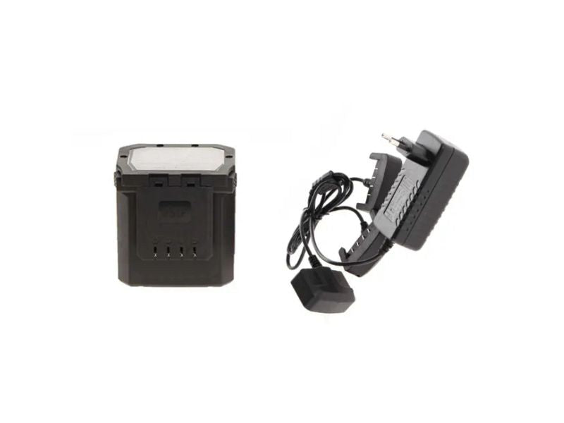 Potatore a batteria con asta telescopica Volpi KVS8000P con 2 batterie e carica