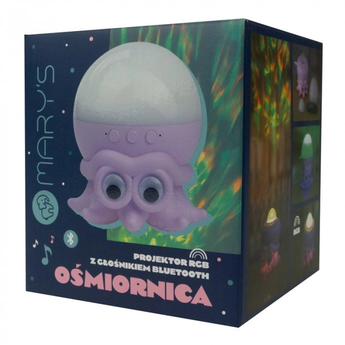 Lampada notte bimbi proiettore RGB telecomando viola 10W