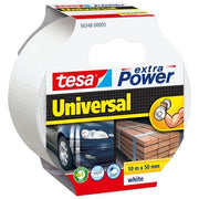 Tesa 56348 Extra Power Universal Nastro Telato Adesivo Alta Resistenza 10 m x 50 mm colore Bianco