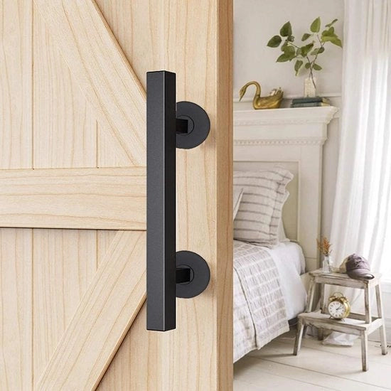 Maniglia scorrevole per porte e porticcioli da 30 cm - modello rettangolare