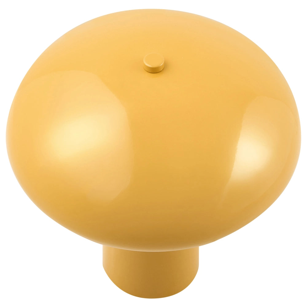 Lampada da tavolo giallo con base in metallo e ferro 22 cm luce singola design moderno accessori per la casa