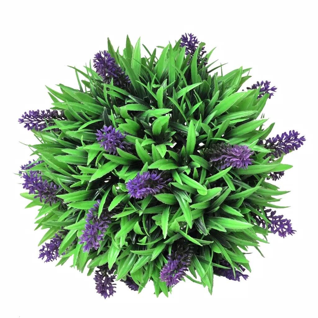 Set Palle di Bosso Artificiale 2 pz con Lavanda 28 cm CFW7410256