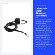 Stopknop universale per motor con funzione di clacson - 22mm - Accessorio di sicurezza essenziale per i motoristi